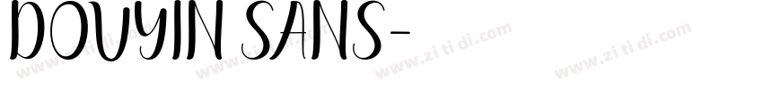 Douyin Sans字体转换